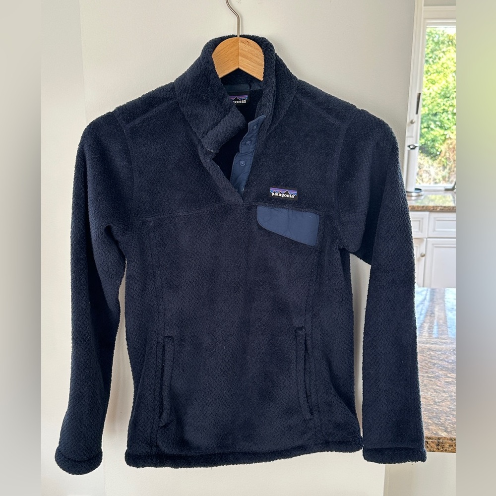 Navy Blue-XS Patagonia  Retool Snap-T Fleece Pullover-Worn Wear